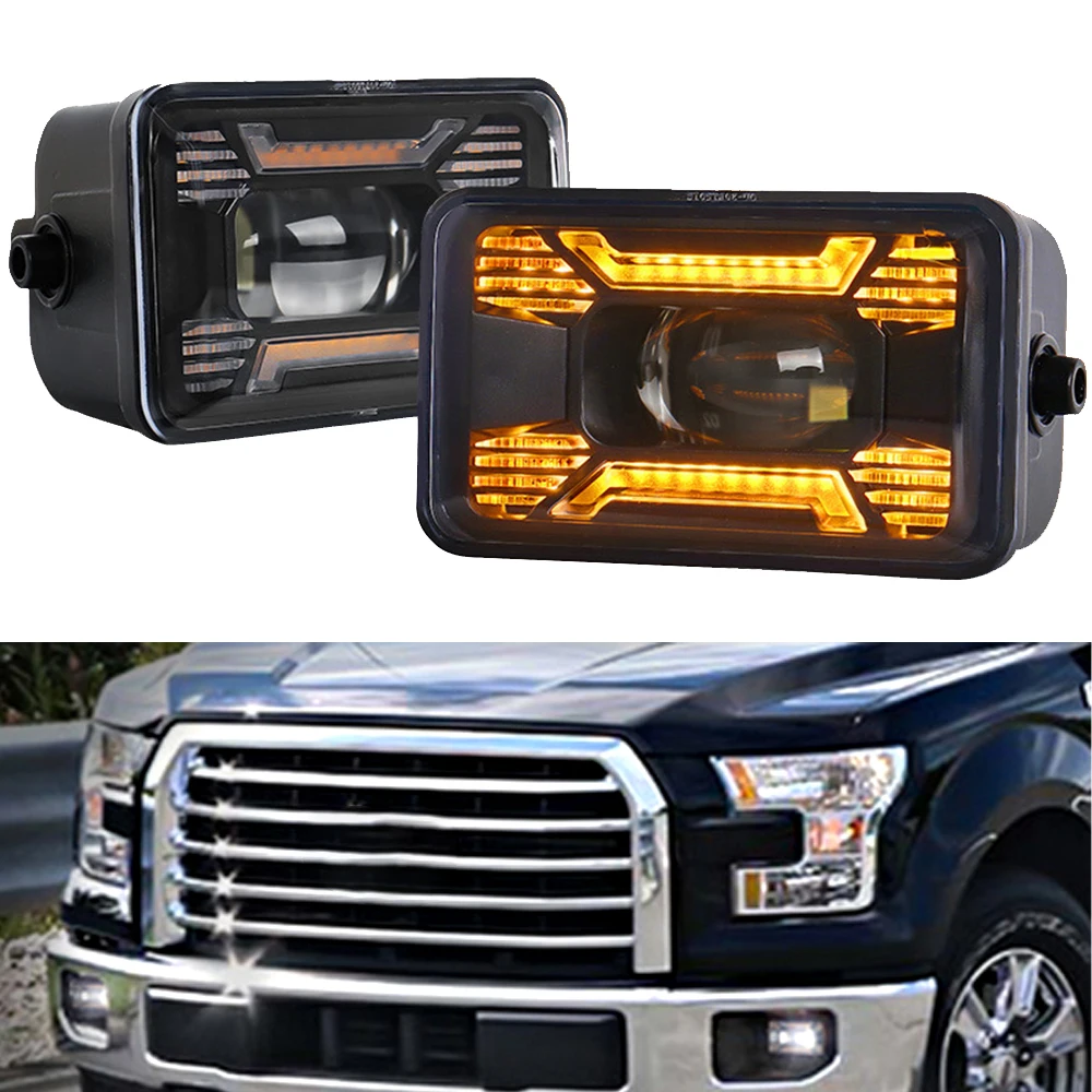 

2pcs LED Fog Lights For Ford F150 2015-Later Frod Super Duty 2017-2018 Bumper Driving Lamp Daytime Running Light