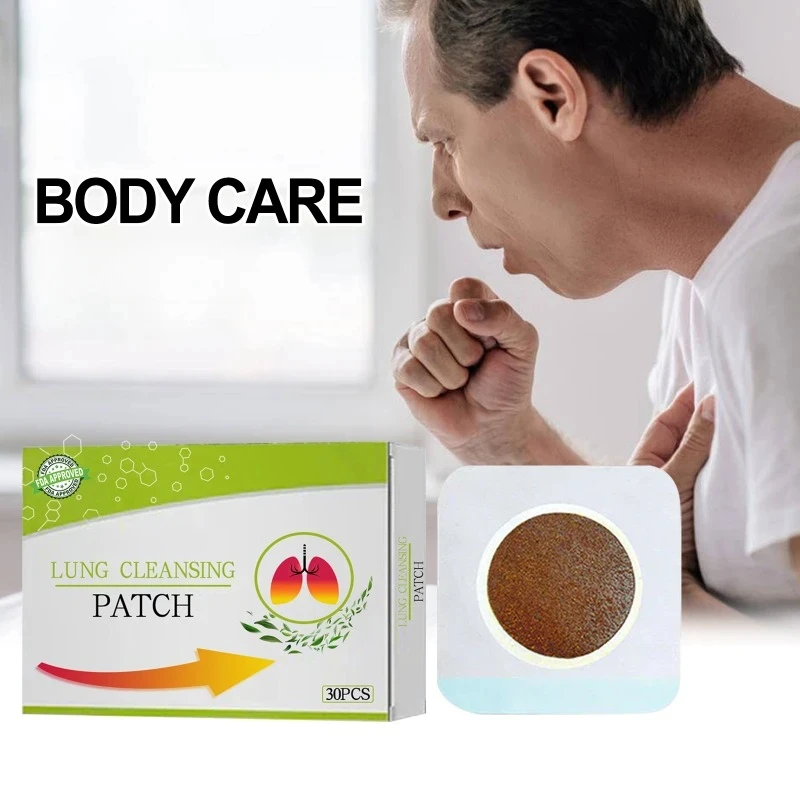 30pcs Lung Cleansing Patch Effective Relieve Fatigue Improve Breath good sleeping Nasal Discomfort Navel Patches Body Care