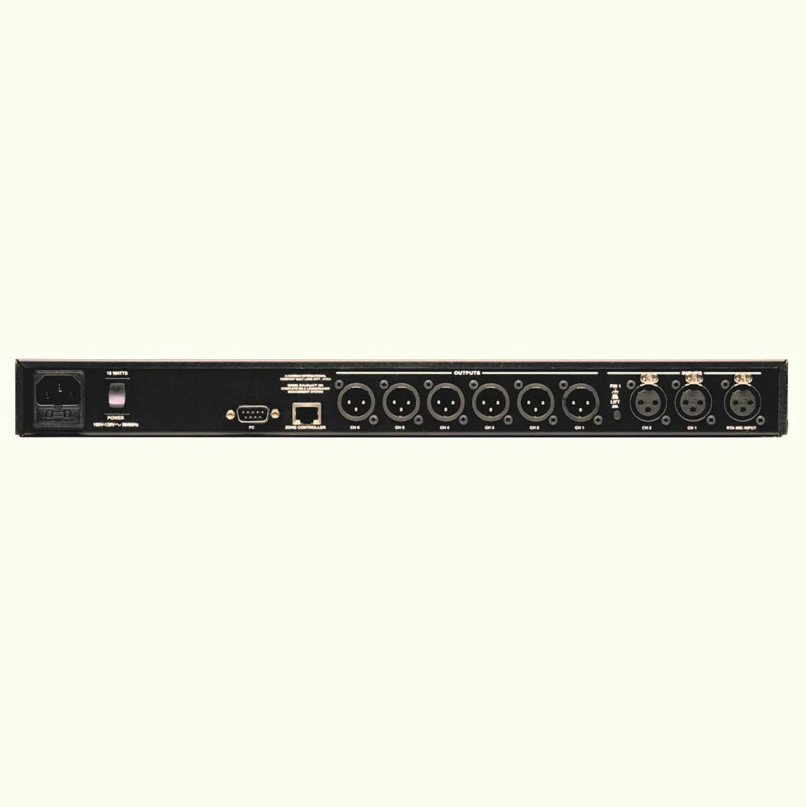 نظام إدارة سماعات كامل باندباس 2 مدخلات XLR و 6 مخارج XLR 2.7 ثانية قابل للتكوين تأخير إدارة سماعات رقمية