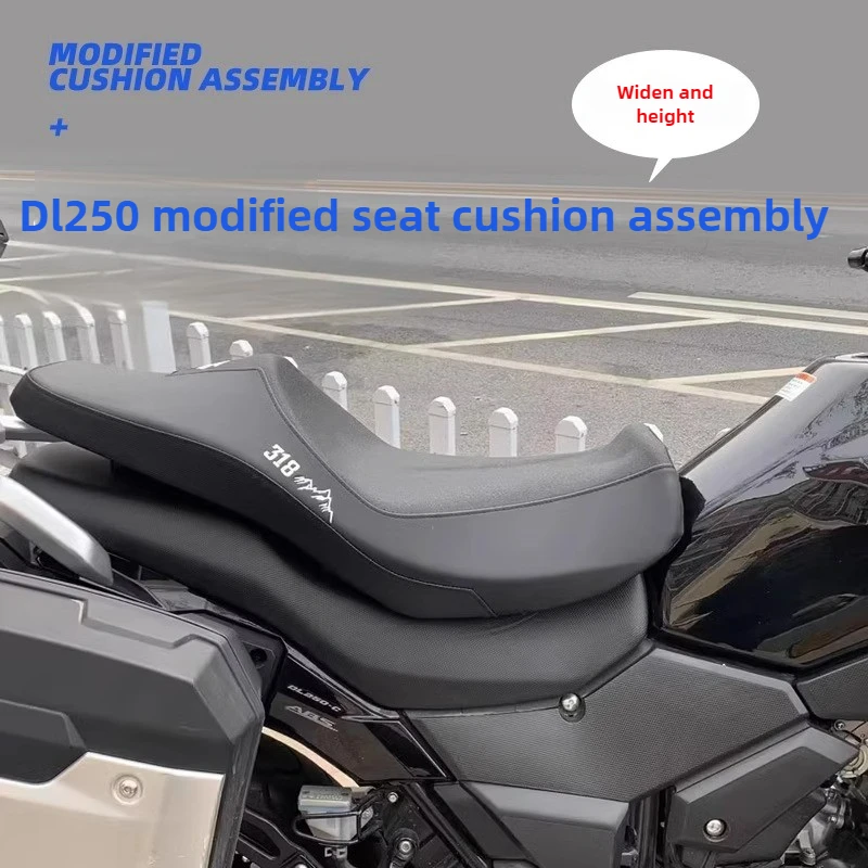 Motorcycle Seat Cushion for Suzuki DL250 Increased 25mm/ Reduced 25mm Modified Soft Seat Cushion Assembly Widened Waterproof