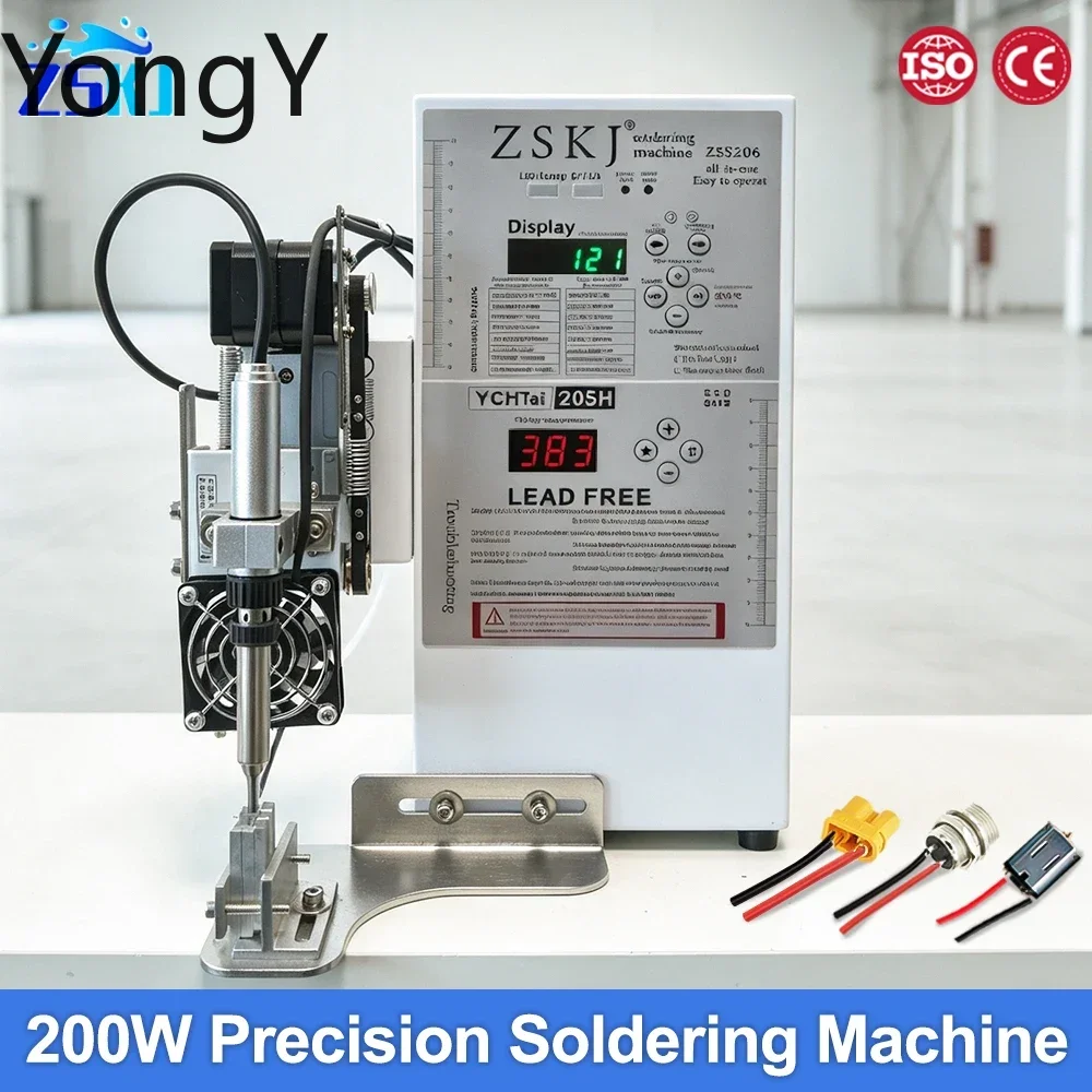 Foot Pedal Semi-Automatic Soldering Machine Multi-Angle Solder Feeding For Aviation Plug USB Wire Harness Soldering Station
