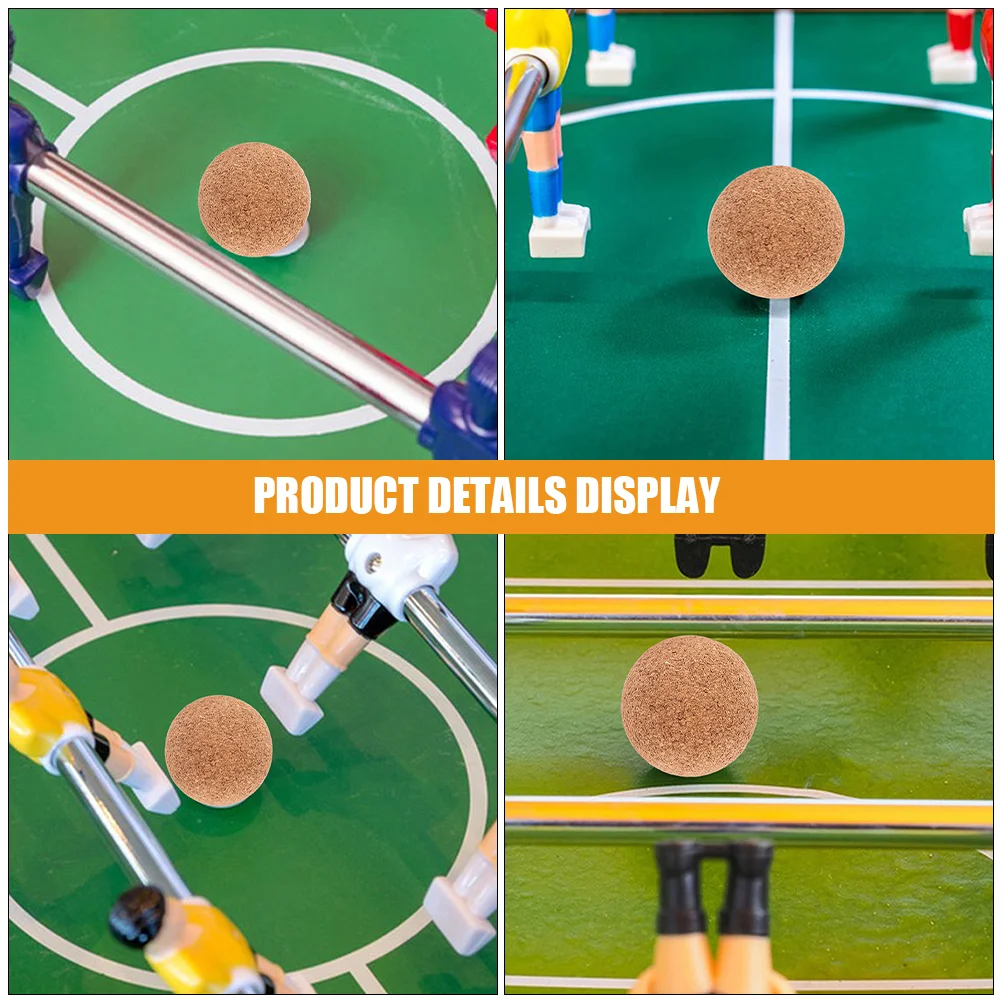 2 Pcs Foosball 공 실내 게임에 대 한 나무 축구 교체 부품 부드러운 제어 미니 축구 테이블 액세서리
