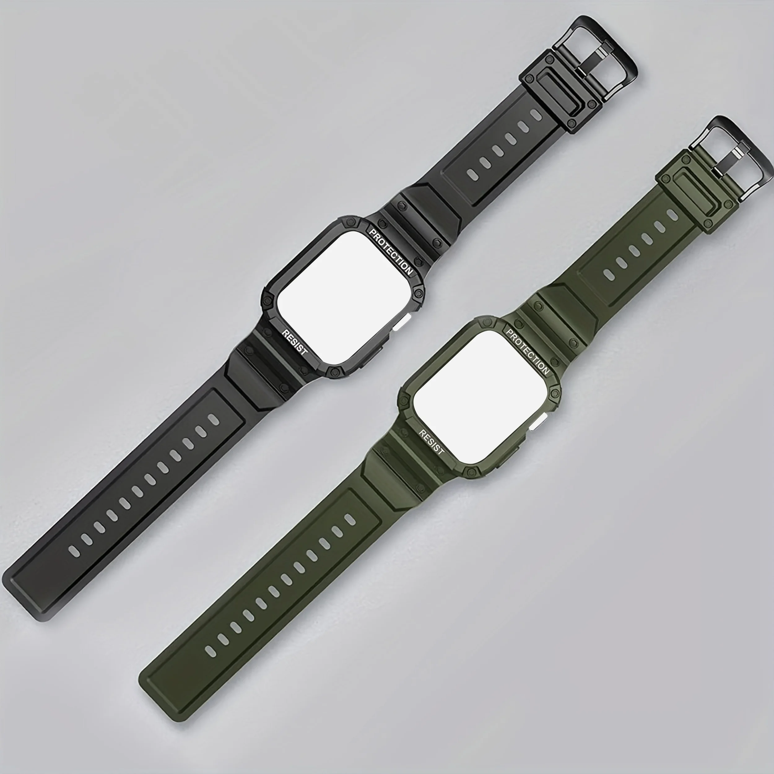 2 حزمة مع حافظة متوافقة مع iWatch 45mm 44mm 42mm لساعة Apple Watch 8 7 6 5 SE 4321 حزام بديل للحماية الرياضية #5