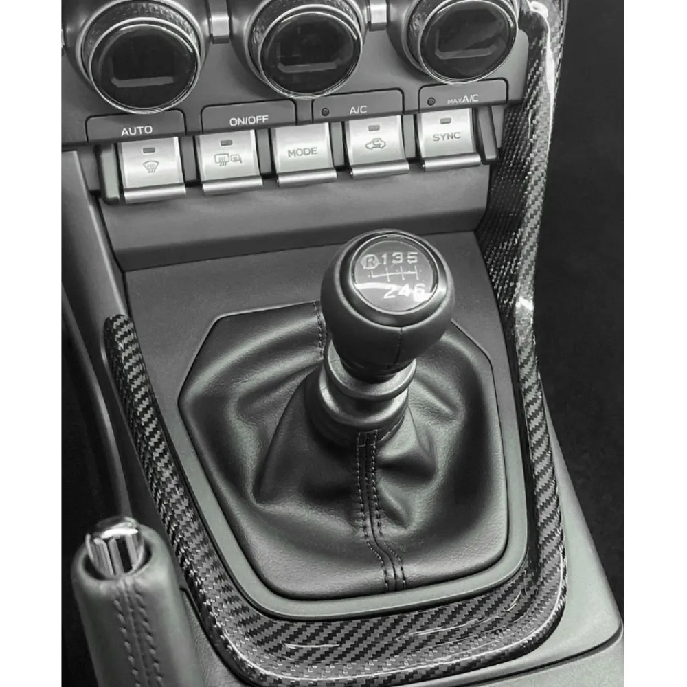 

JXWANCF for Toyota Subaru BRZ 86 2022+ Real Carbon Fiber Car Center Console Panel Gear Cover LHD FRP