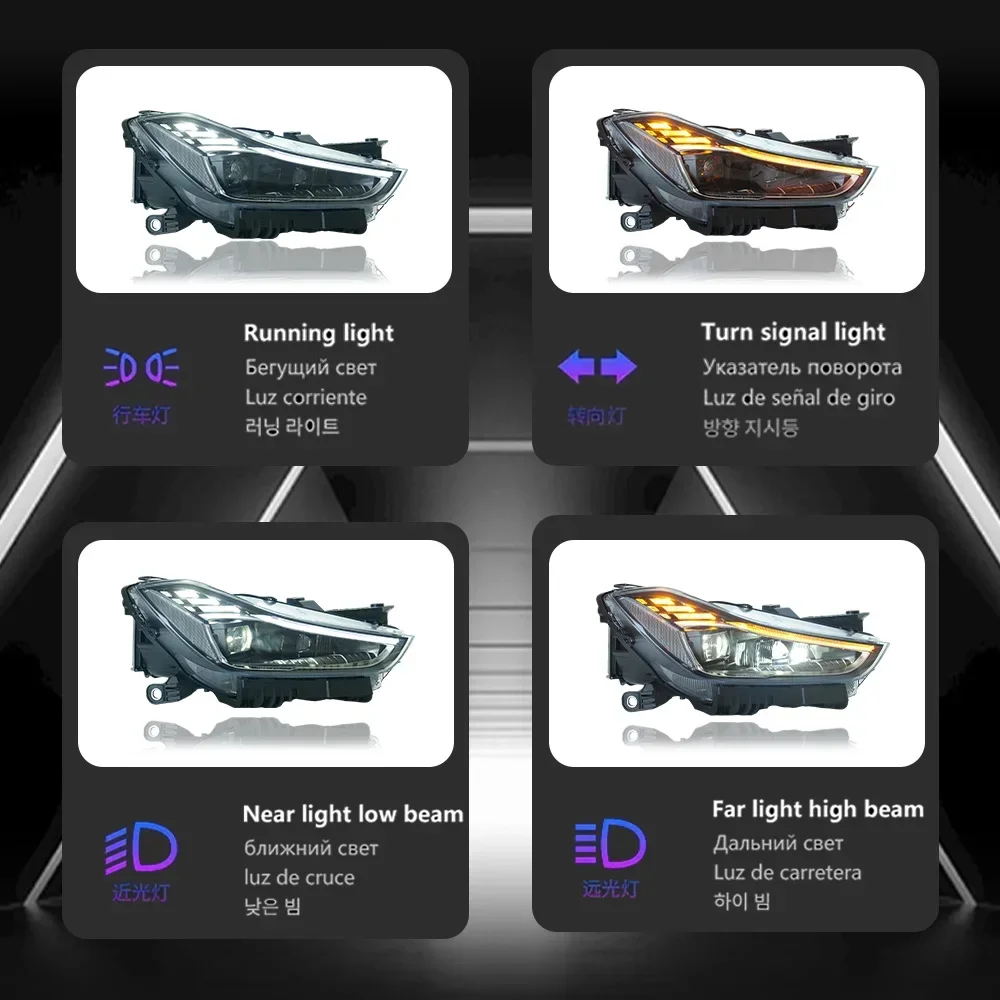 TYPY Car Light for All LED module upgrade modified new highlight headlight light assembly for Maserati ghibli 2014-2022