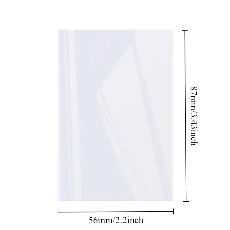 50pcs 20 Silk High Transparent CPP Card Film Laser Love Small Card Protective Film Kpop Card Protective Film Home Decor
