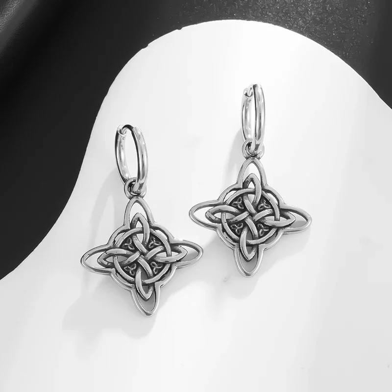 Ретро-этнический-стиль-ирландское-колдовство-ведьминский-узел-гипоаллергенные-женские-серьги-кельтский-узел-счастливый-амулет-ювелирные-изделия-подарок