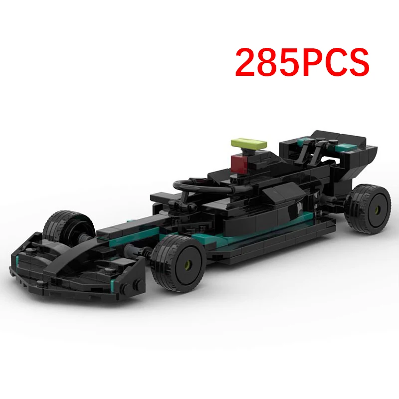 

MOC- 139850 Формула F1 Автомобиль Суперкар W14 Строительные блоки Обучающий город Чемпион Гонки Маленькие частицы Сборка Модель Детская игрушка