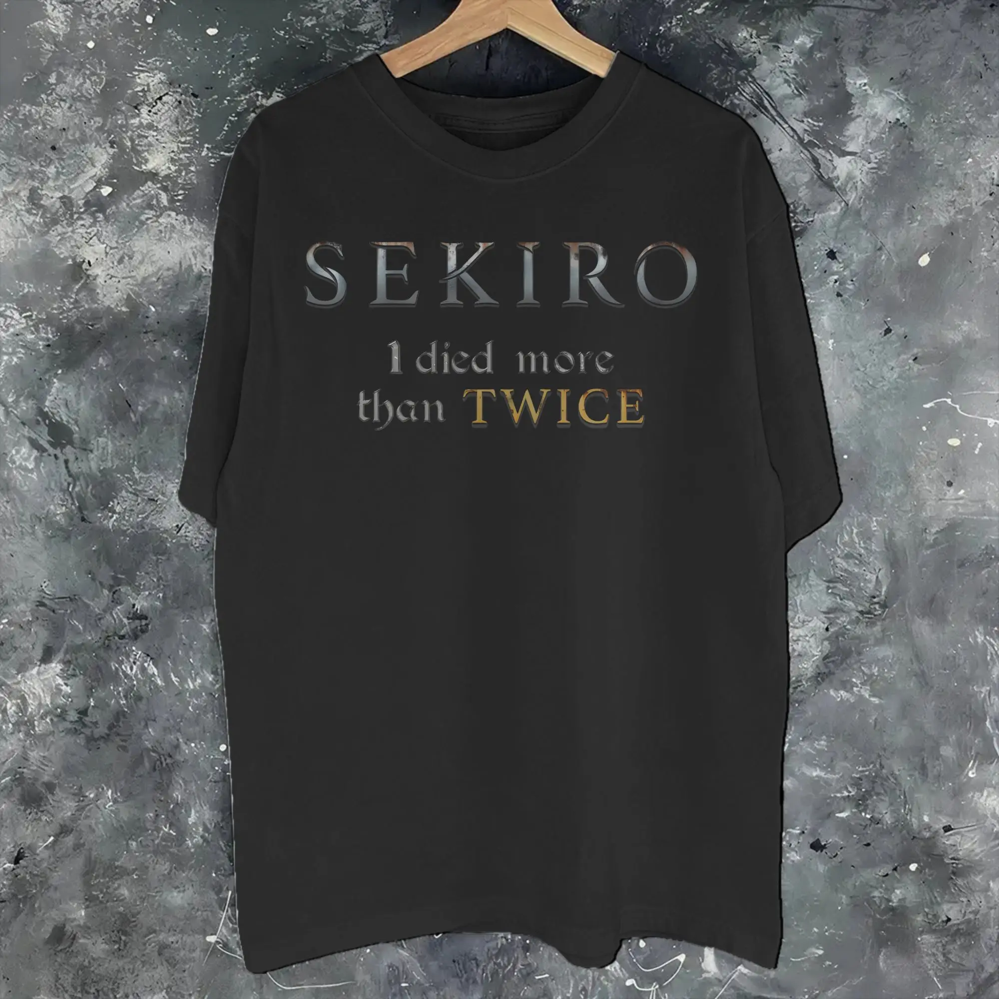 Men Women Sekiro: Shadows Die Twice T Shirt 100% Cotton Graphic Printing T-Shirt  Top Clothing