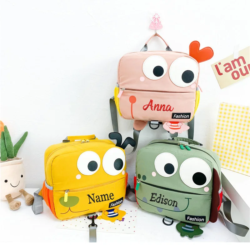 

Personalized Kindergarten Children's Small Backpack For Boys And Girls Aged 2-5 Cartoon Lightweight And Cute Anti Loss Backpack