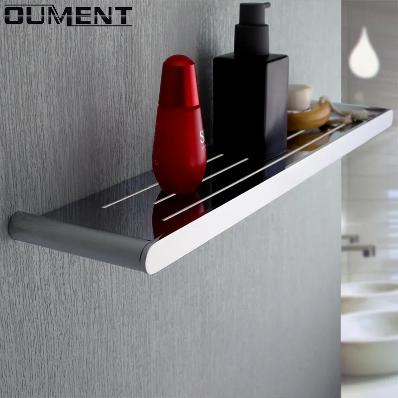 bathroom rack punched, all-copper bathroom mirror cabinet drain shelf hand washing, stainless steel shower room shelf