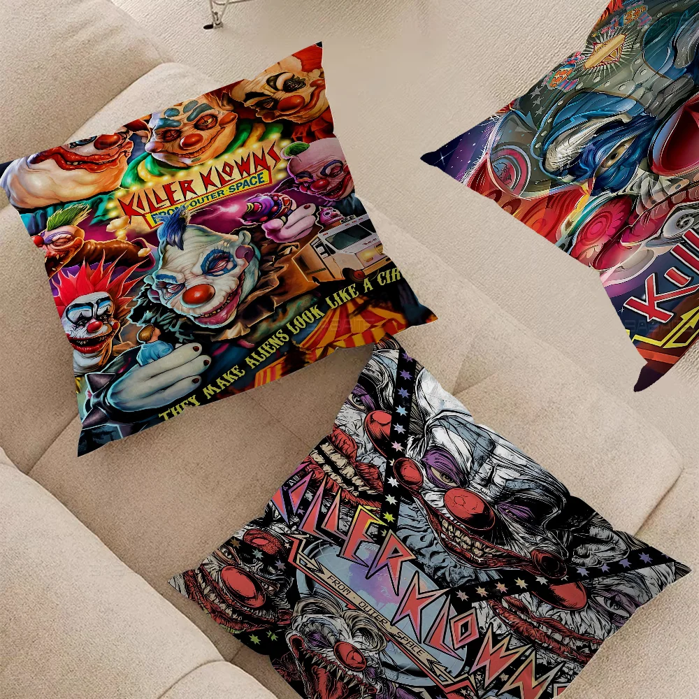 Killer Klowns From Outer Space Cushion Cover Pillow Cover Decor Pillowcase Printed Cushion Case For Couch