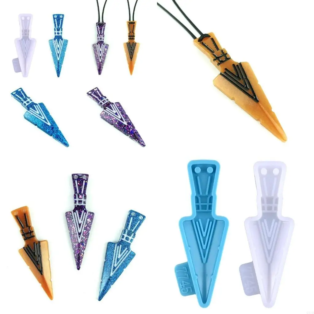  Jewelry Casting Molds,Silicone Pendant Resin Molds with Hole for Jewelry Making