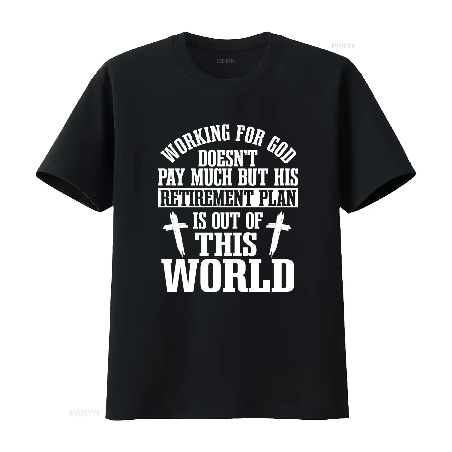 Working For God Doesn't Pay T Shirt Pastors Religious Leader Churchman Preacher Presbyter Design Minister vintage Washed