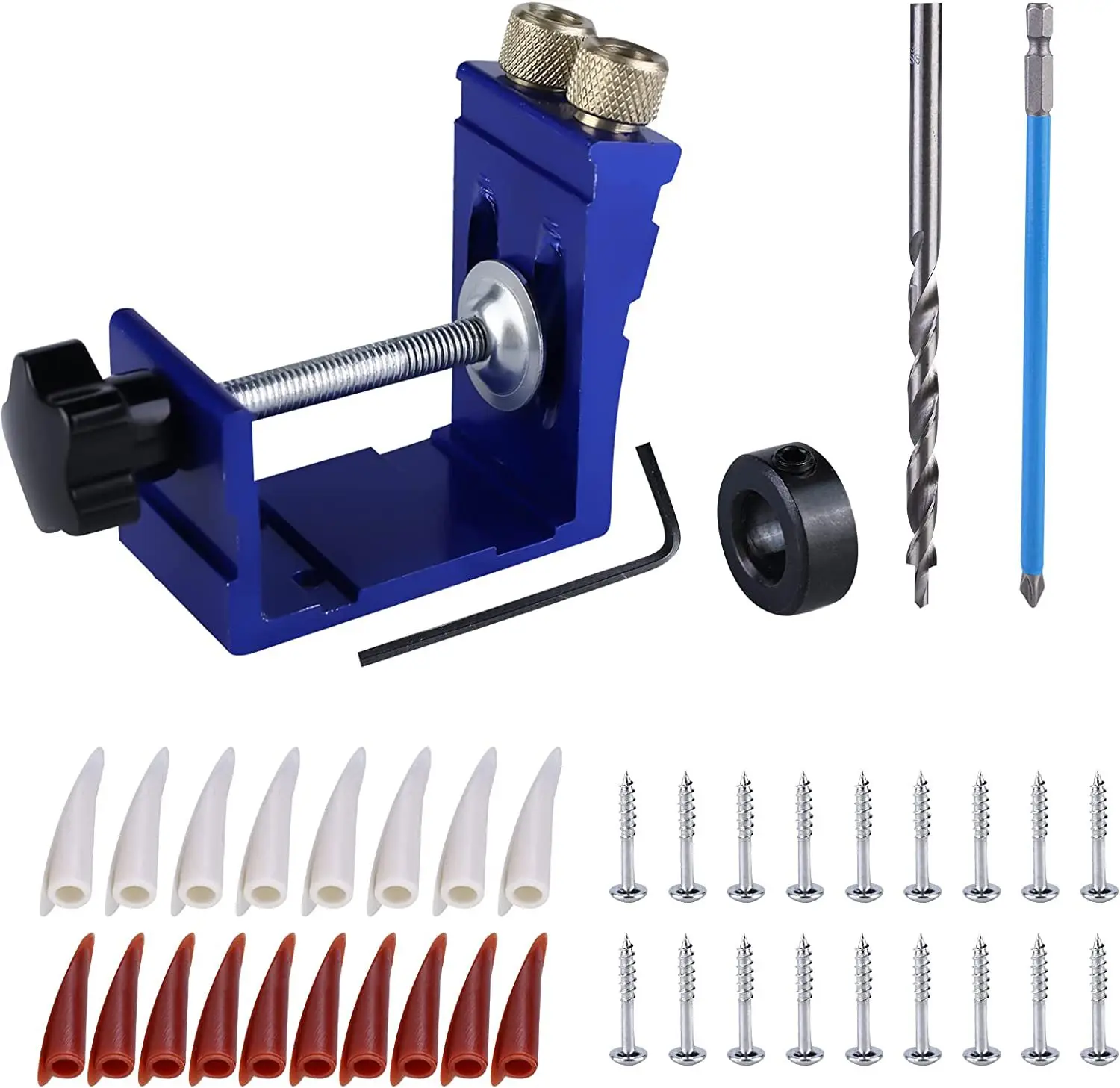 46 piece set of woodworking oblique hole locator oblique hole digging hole opener drilling metal punching hole positioning DIY