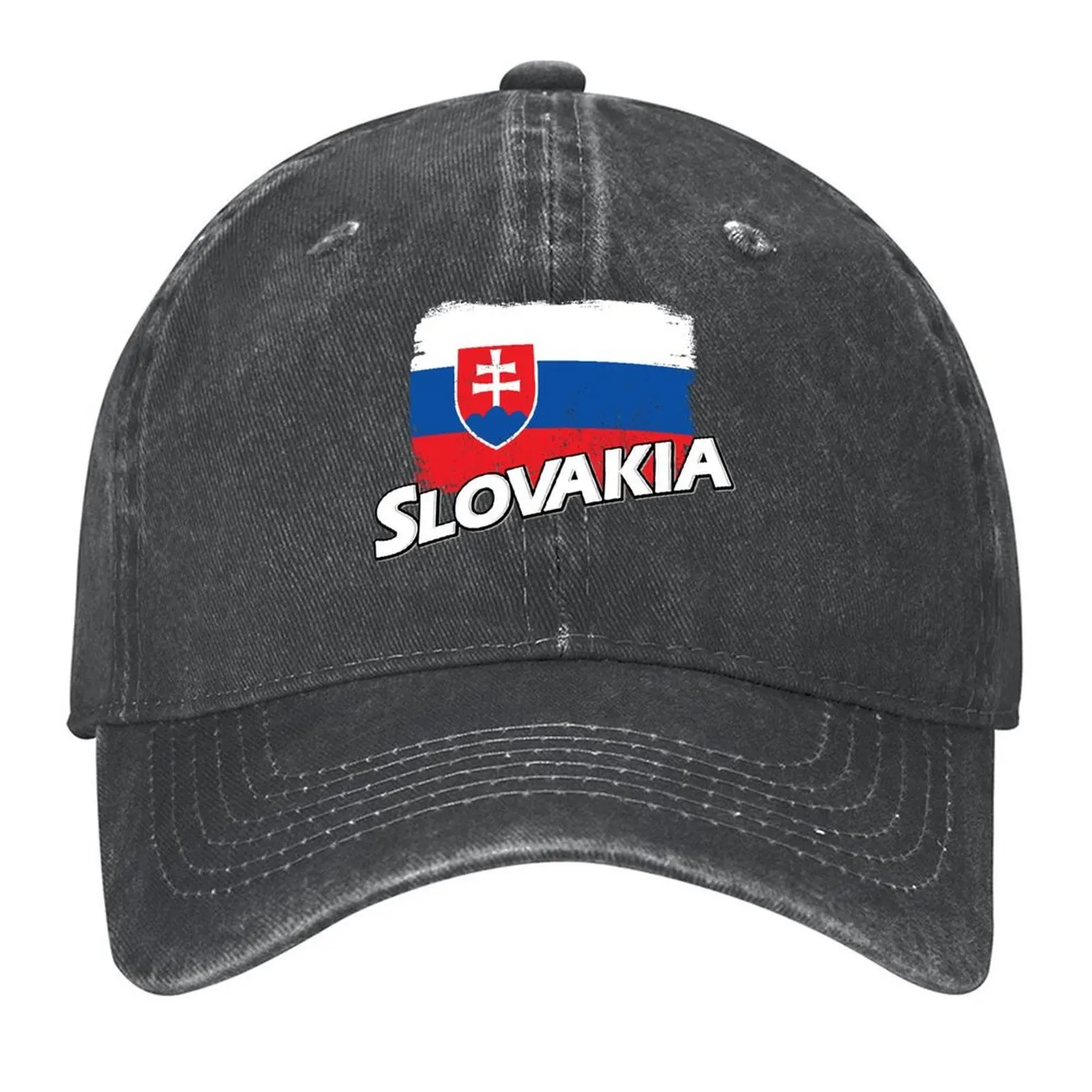 

Slovakia flag Baseball Cap Hood Trucker Hat Snap Back Hat Luxury Brand Hats For Women Men's