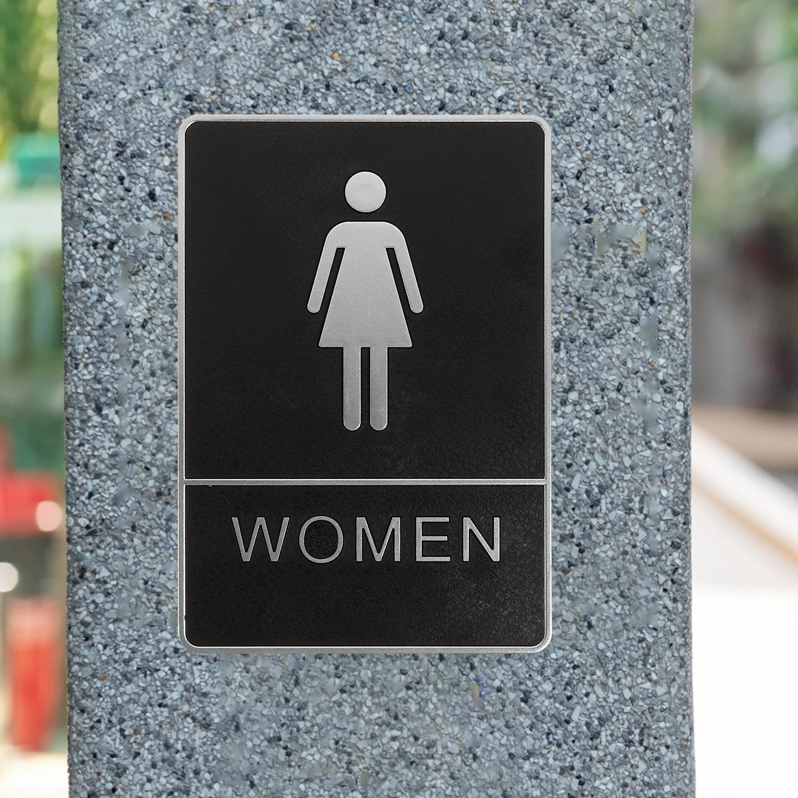 

2 Pcs Guest Toilet Signage Bathroom Signs Decor Disposable Male Female Men and Women