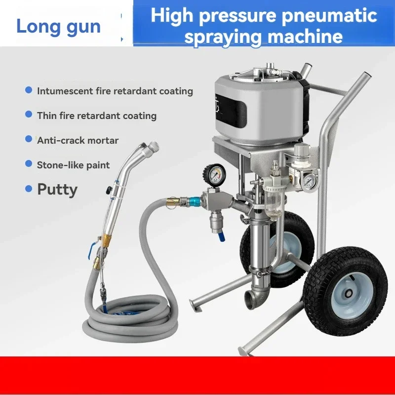 New Plunger Type Real Stone Paint Spraying Machine High Pressure Pneumatic Exterior Wall Putty Anti-cracking Mortar Steel St