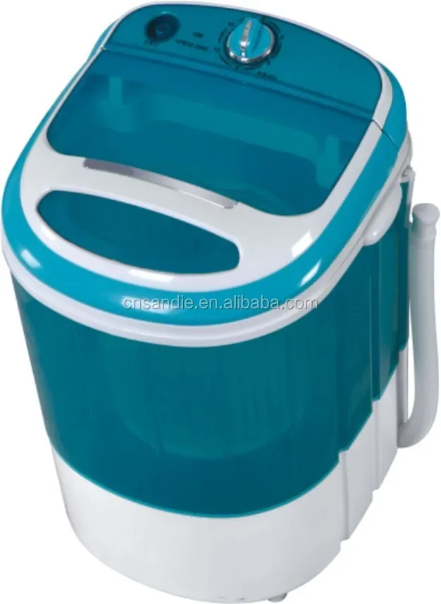 mini semi single tub washing machine with transparent body with dryer