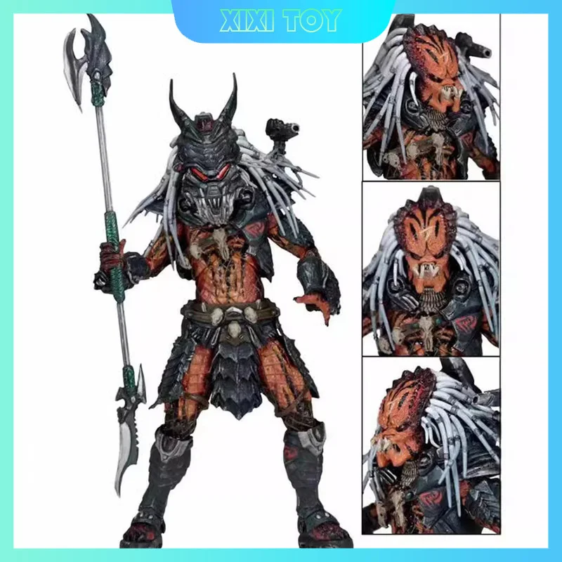 18cm Predator Clan Chief Leader Action Figure Toy Ornament Statue Pvc Collectible Model Figurine Desktop Decorations Toys Gift