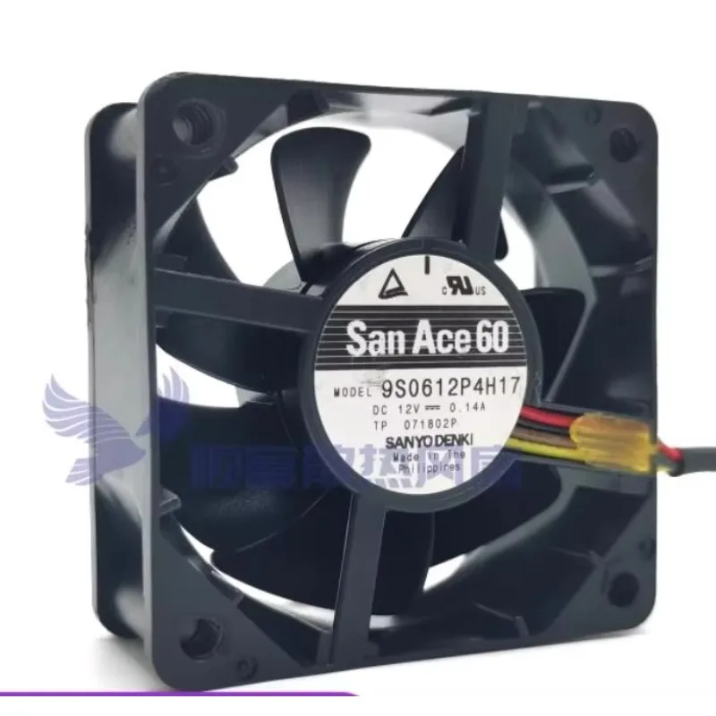 

SANYO DENKI 9S0612P4H17 DC 12V 0.14A 60x60x25mm 4-Wire Server Cooling Fan
