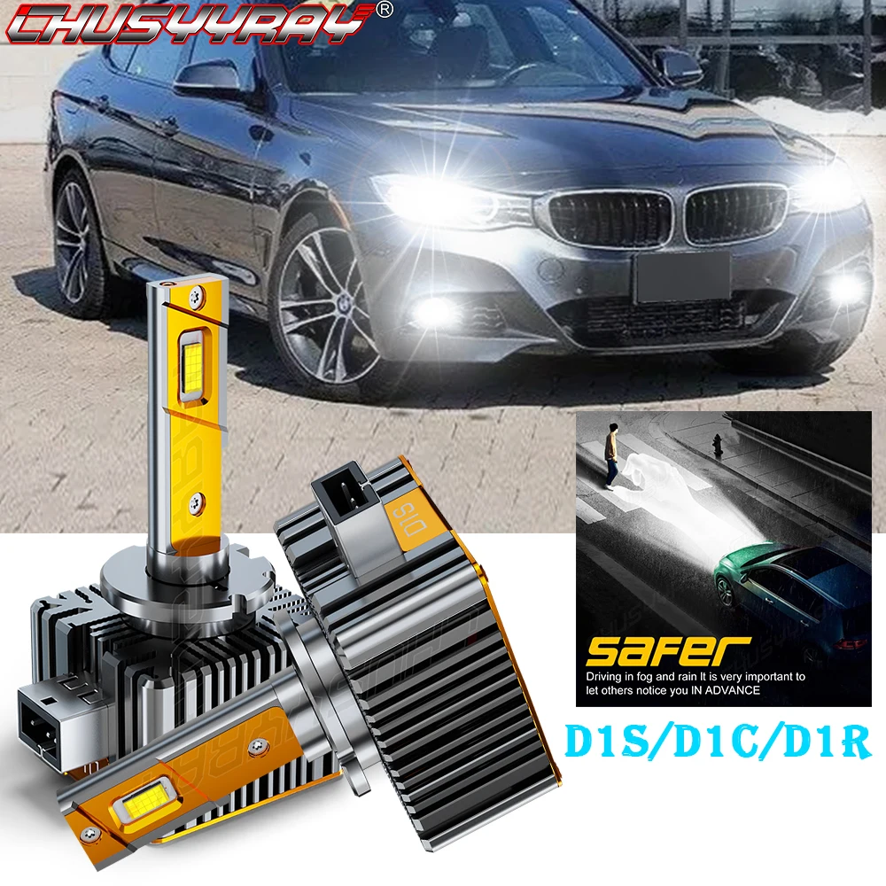 

CHUSYYRAY Compatible For BMW 335i 2011 2012 2013 2014 2015 High/Low Beam D1S HID Headlight Bulbs 6000k kit Car accsesories