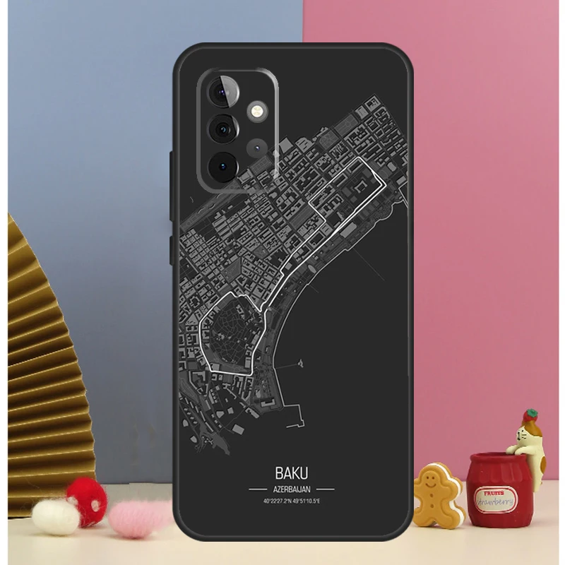 Formula 1 Racing Circuit Case For Samsung Galaxy A13 A33 A53 A32 A52 A22 A12 A15 A25 A71 A51 A14 A24 A34 A54 Cover