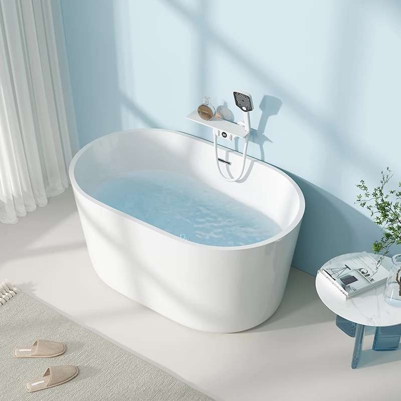 Mini small apartment seamless integrated thermostatic bathtub acrylic hotel famous home