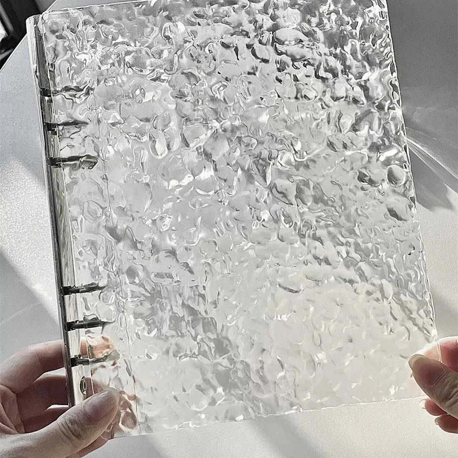 SKYSONIC A5/Mini Crystal Binder Card Book, 20pcs Double Side Refill Bags, Loose-leaf Hard Cover Photo Album, Postcards Organizer