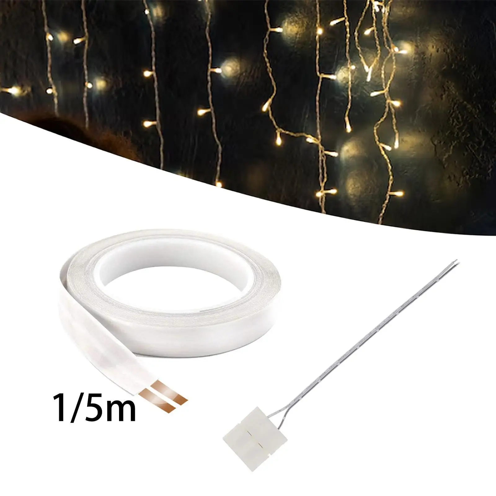 22AWG Electrical Wire 2 Conductor Copper Easy to Use White Extension LED Wire for Strips -fkb25 Connector Indoor Lights Lamp