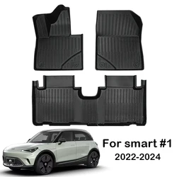 for Benz smart #1 2023 2024 Car Floor Mats Trunk Mats Customized Cargo Liner Protector Waterproof Non-slip Foot Pad Carpet Kits