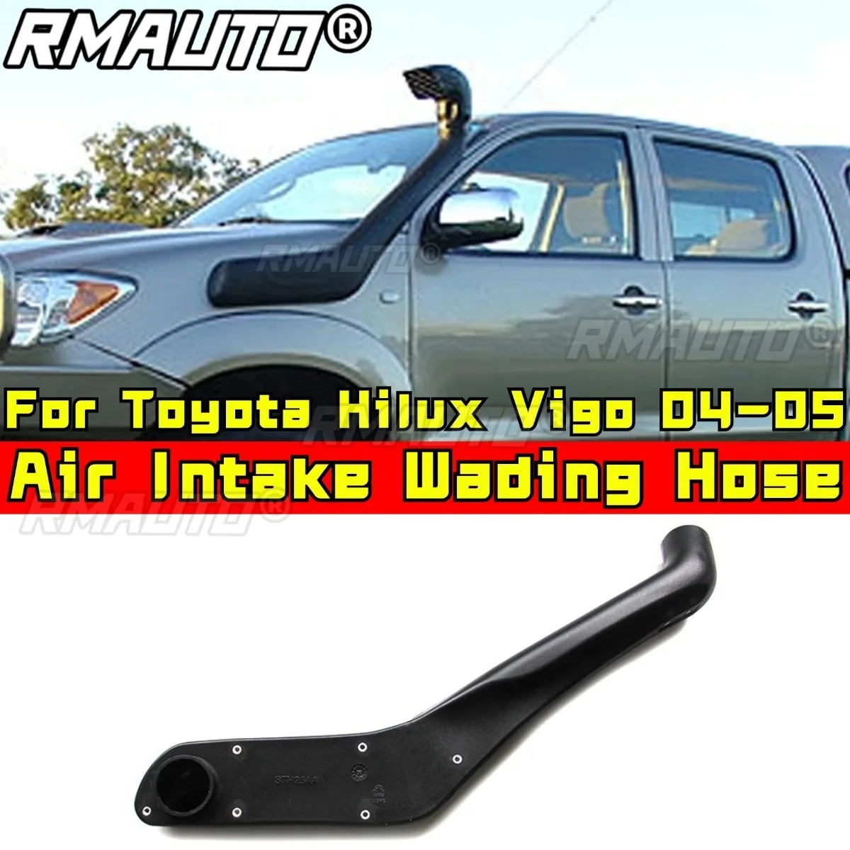 For Toyota Hilux Vigo 2004-2005 Car Snorkel Kit Air Intake Wading Hose Front Side Snorkel Desert Intake Duct Car Accessories