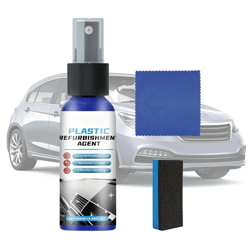 

Interior Detailer 100ml Car Interior Polish Refurbishing Agent Auto Leather Refurbishment Non-Greasy Revitalizing Coating Agent