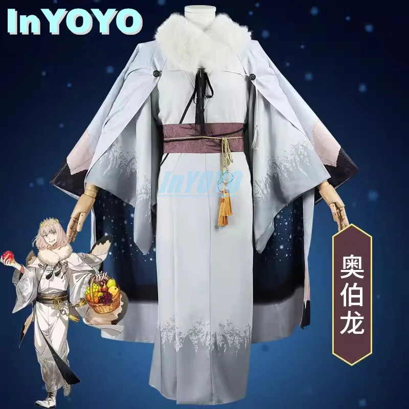 InYOYO FGO Oberon Cosplay Costume Fate/Grand Order Game Suit Handsome Uniform Cloak Lining Halloween Carnival Party Outfit Men