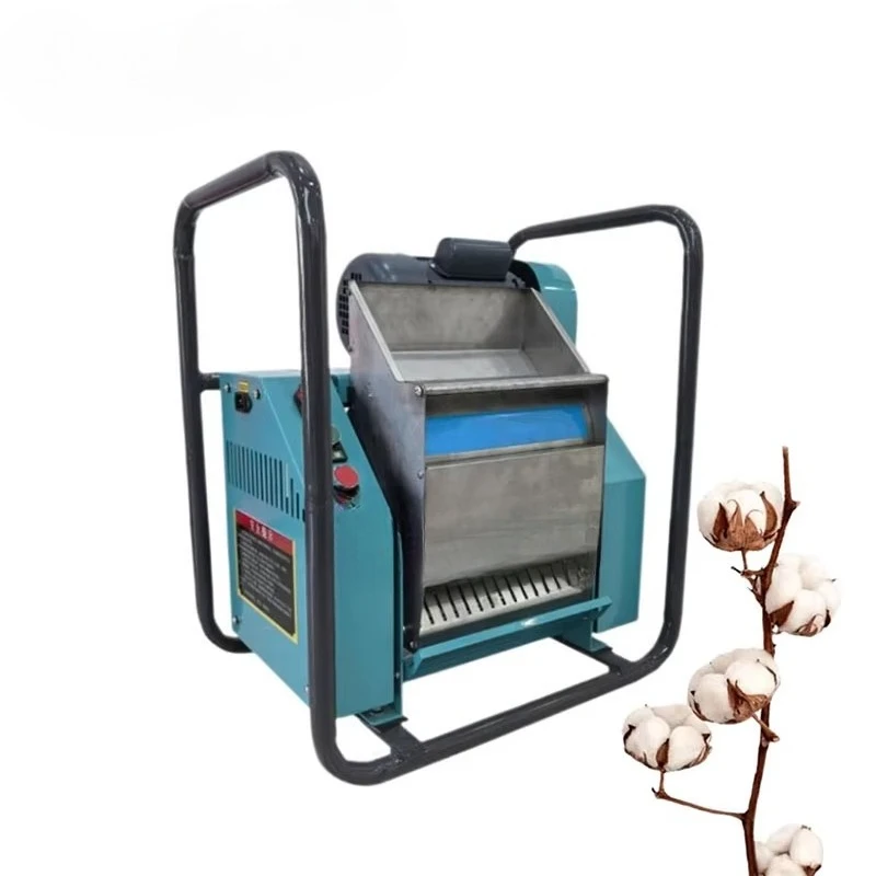 Molino de sierra de cepillo pequeño Máquina para fabricar fibra de algodón Removedor de semillas de algodón