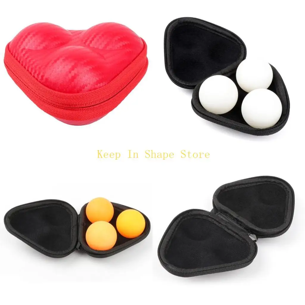 

U1JC Деликатный настольный теннис PU Box 3 Ping-Pong Ball Box Waterpronation для любительского новичка Профессиональная утренняя