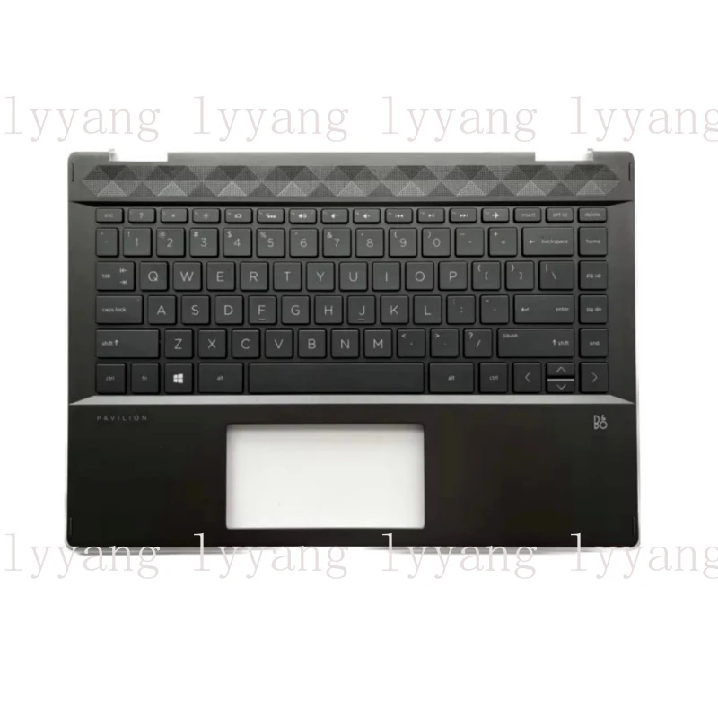 

f New For HP Pavilion x360 14-DH 14T-DH L53795-001 Palmrest Backlit Keyboard US