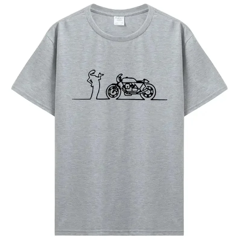 Lovers Moto Guzzi La Linea Guzzisti Nomads T Shirt Hip Hop Tshirt Streetwear Lineman TV Series Clothing Cotton Tees T-Shirt