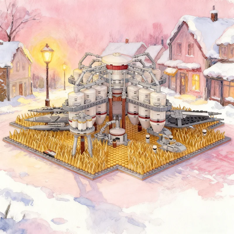 

4690 шт. MOC Micro Diorama ANDOR сезон 2, эпизод 3, боевая модель, строительные блоки, строительные блоки, рождественский подарок, игрушки, идея