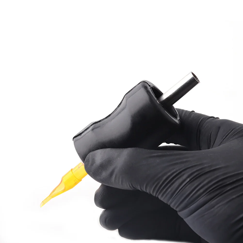 2 قطعة غطاء مقبض الوشم سيليكون كم مقاومة للحرارة مريح المهنية آلة قبضة خفيفة الوزن مقبض سهل التنظيف #1