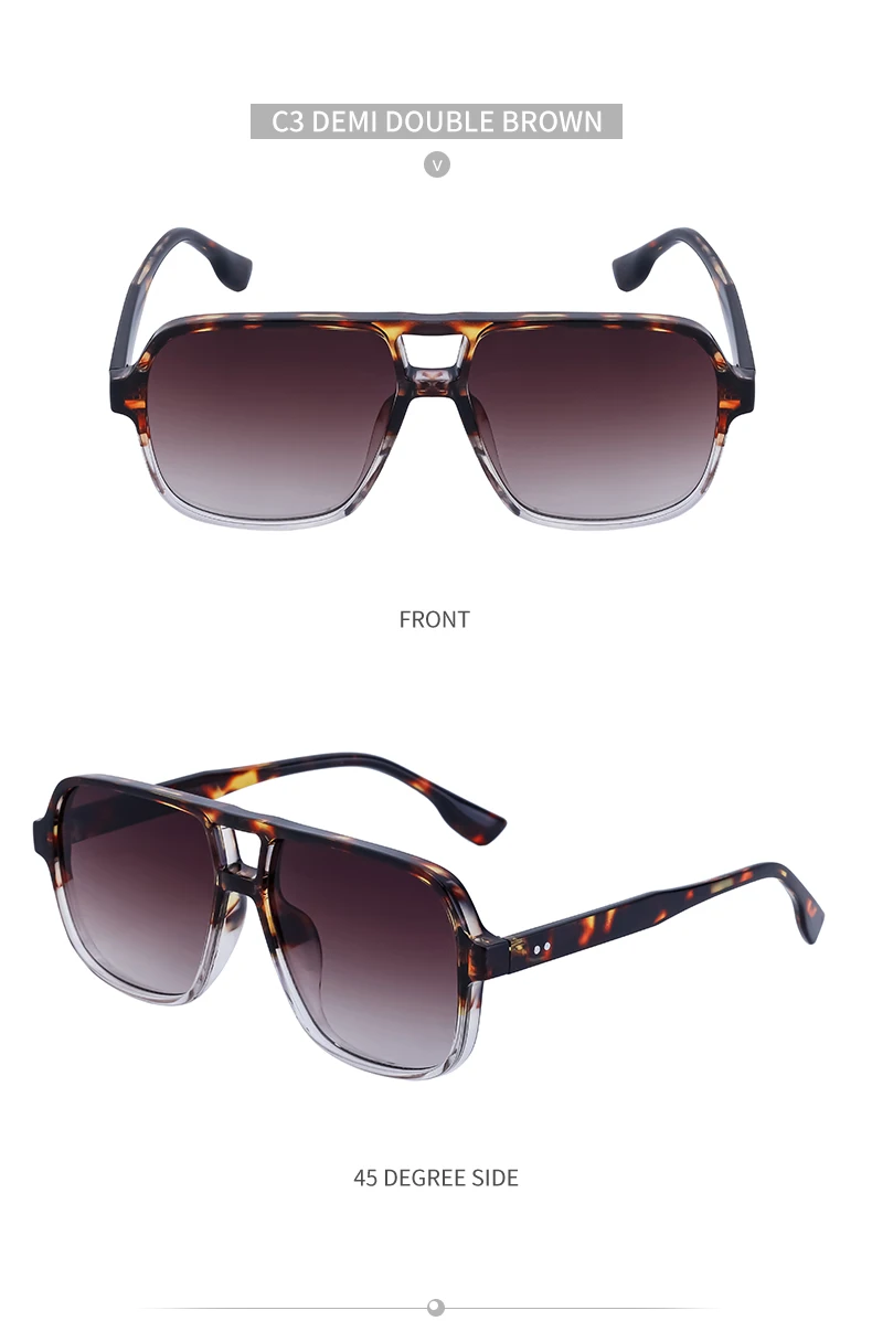 Vintage Rechteckige Sonnenbrille 2026 Luxusmarken-Designer Retro Rechteckige Sonnenbrillen für Herren Modische Quadratische Schattierungen Eyewear – Detail 15
