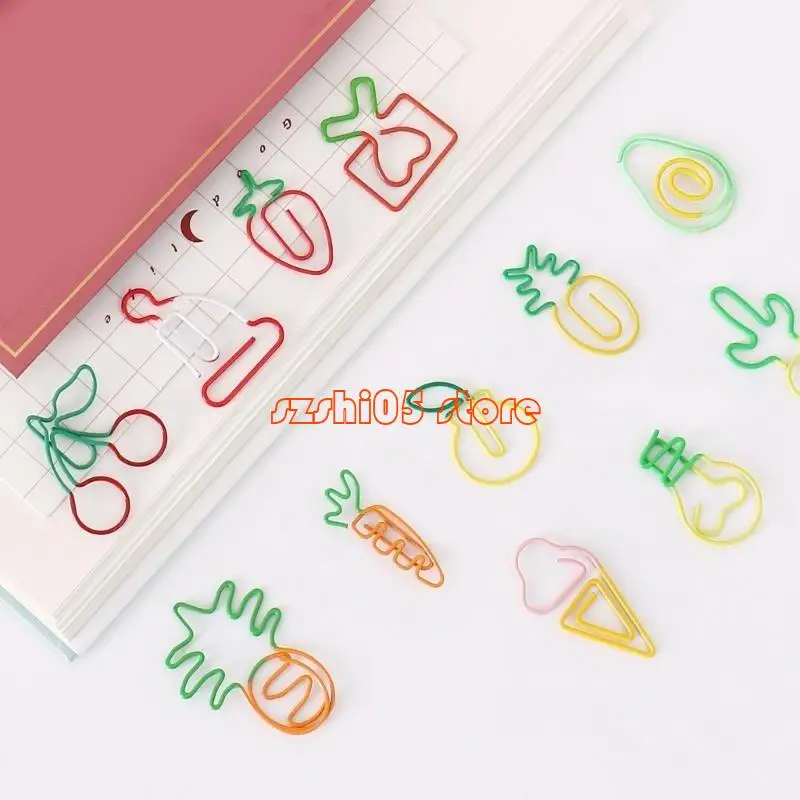 781e bookmarks clip per scuola ufficio, adorabile clip carta assortita