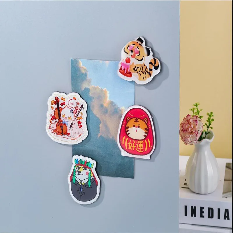 Magnet-Kühlschrankaufkleber Personalisierte DIY Cartoon-Haustierfotos LOGO Magnetische Kühlschrankaufkleber Benutzerdefinierte Auto-Magnetaufkleber Geschenke – Detail 4