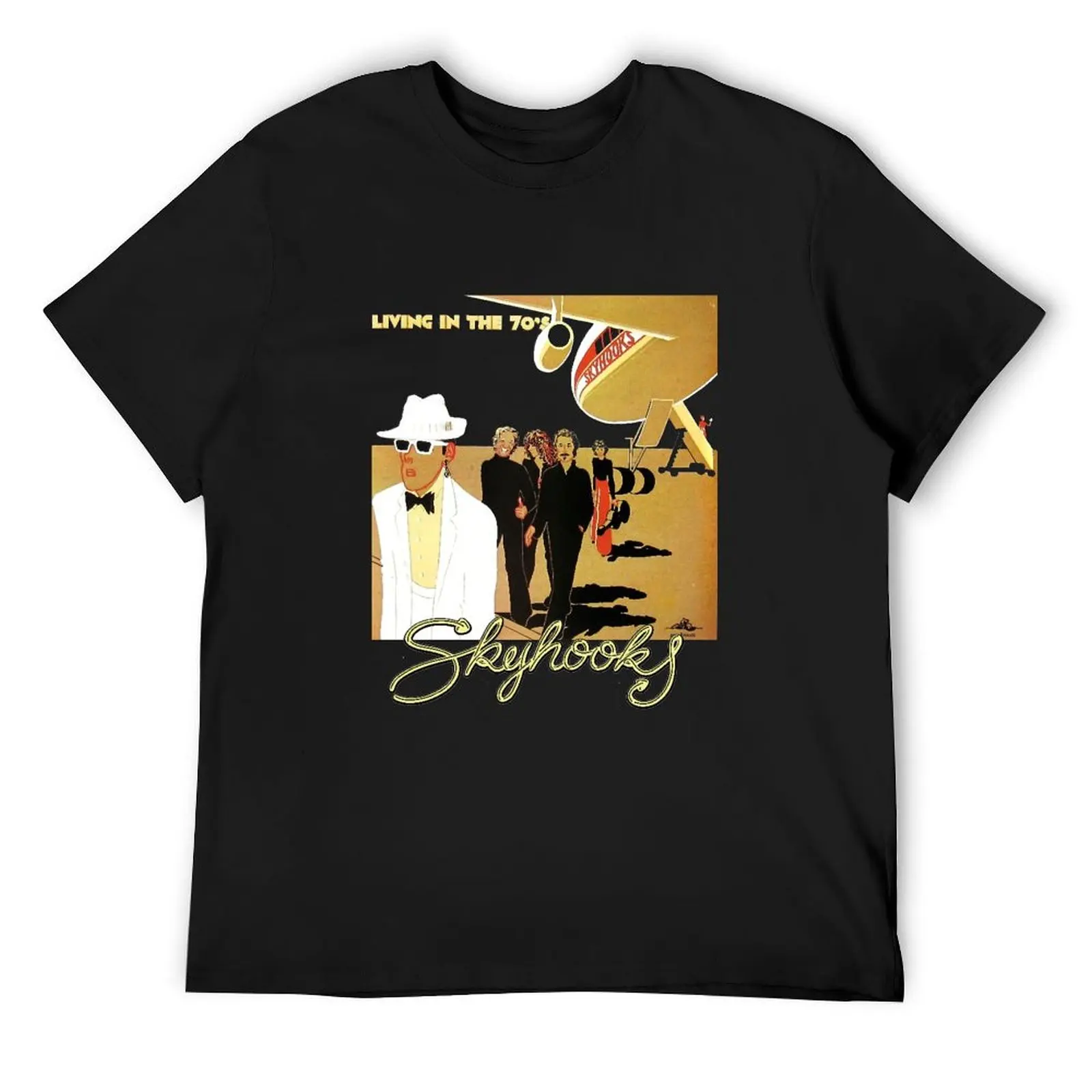 

Living in the 70's Skyhooks T-Shirt Anime t-shirt graphic t shirts baggy shirts croswit shirt man heavy weight t shirts for men