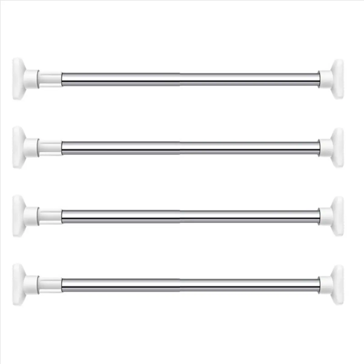 FLYY-4X Teleskopische, verstellbare Wäschetrocknerstange aus Edelstahl, Spannstange aus Edelstahl für 27,56–39,37 Zoll Platzbedarf – Detail 5