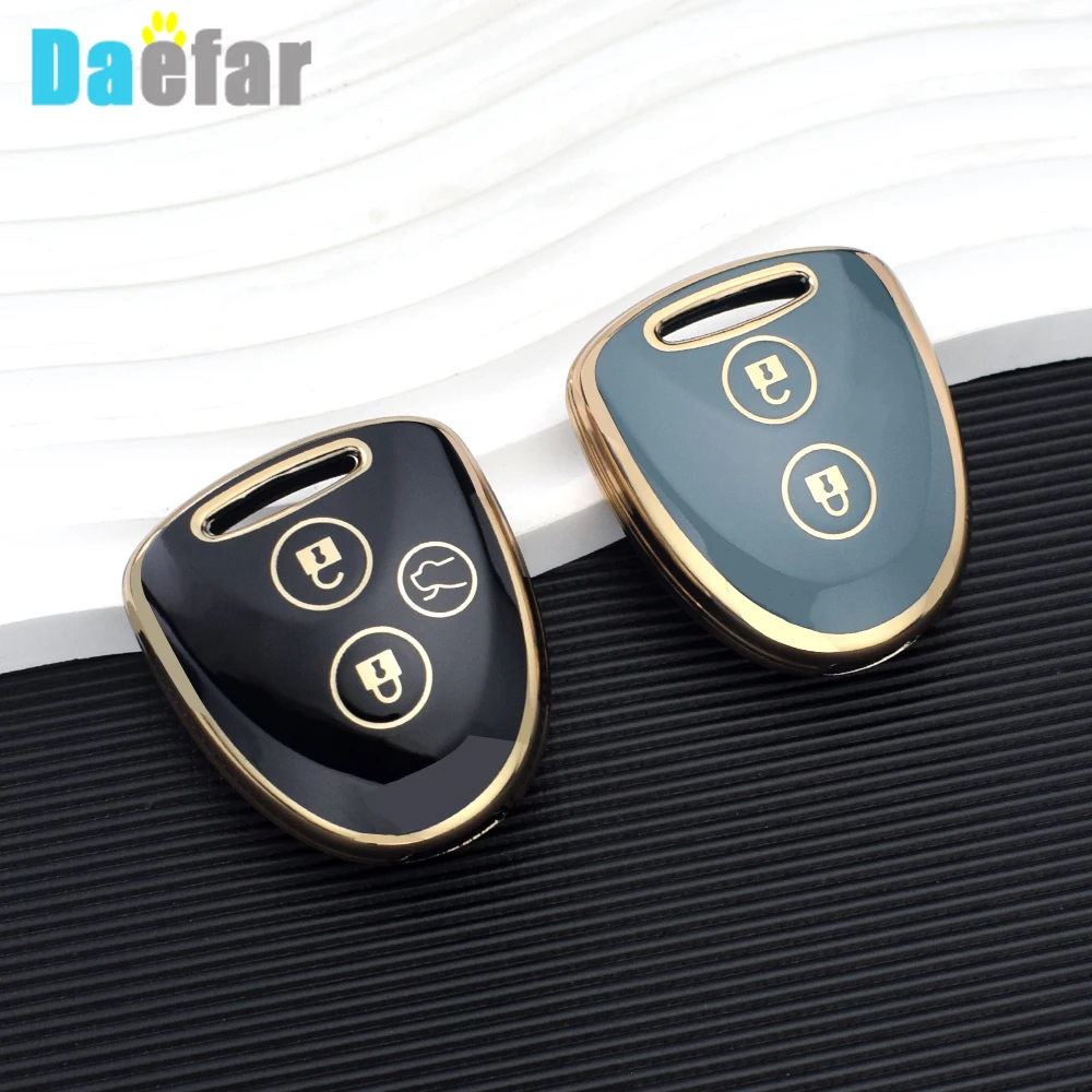 Para TOYOTA Daihatsu Xenia PERODUA Alza Myvi Axia Grand New Avanza 2 3 botones TPU funda para llave de coche llave remota