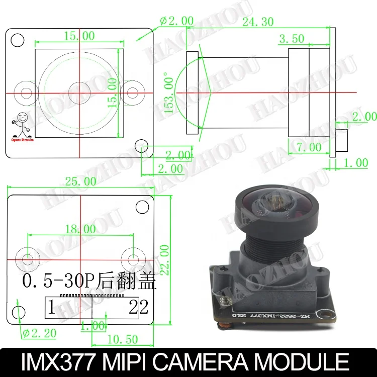 Customization 4k 12mp 3840*2880 Imx377 SME-HDR DOL-HDR Wide Dynamic Video Conferencing Live Streaming Mini Usb Camera Modul
