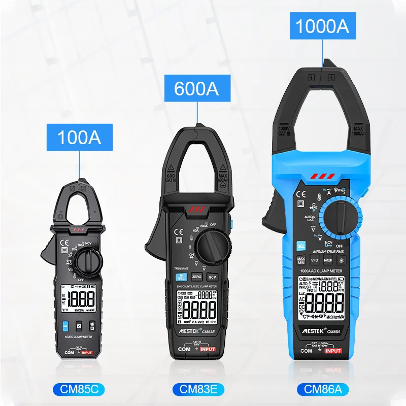 MESTEK CM86 True-RMS 1000A AC/DC Curent Clamp Meter Multimeter Pinza Amperimetrica Tester By iFlex Clamp AC Current Up To 3000A