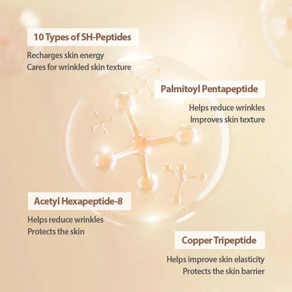 Tiefenwirksame Kollagen-Peptid Intensiv-Ampulle für intensive Hydratation, Hautstraffung, Aufhellung und Feuchtigkeitspflege für das Gesicht 40ml – Detail 9