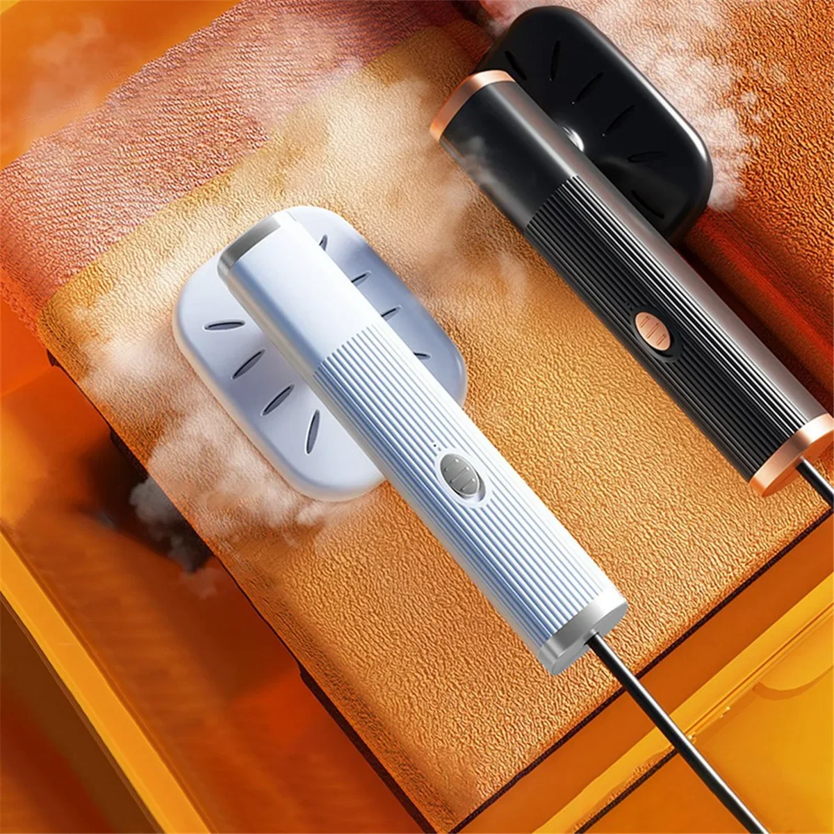 Portable Travel Steamer for Clothes Mini Steam Iron 180°Rotatable Handheld Steam Iron for Fabric Clothes USB Interface